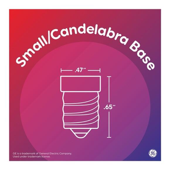 NEW GE Soft White 40W Decorative Candelabra Base LED 2 Light Bulbs E12 Dimmable! - Picture 6 of 7